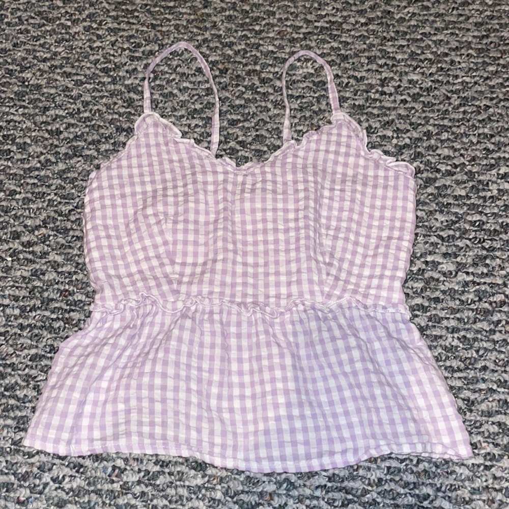 Sim & Sam plaid tank top XS
